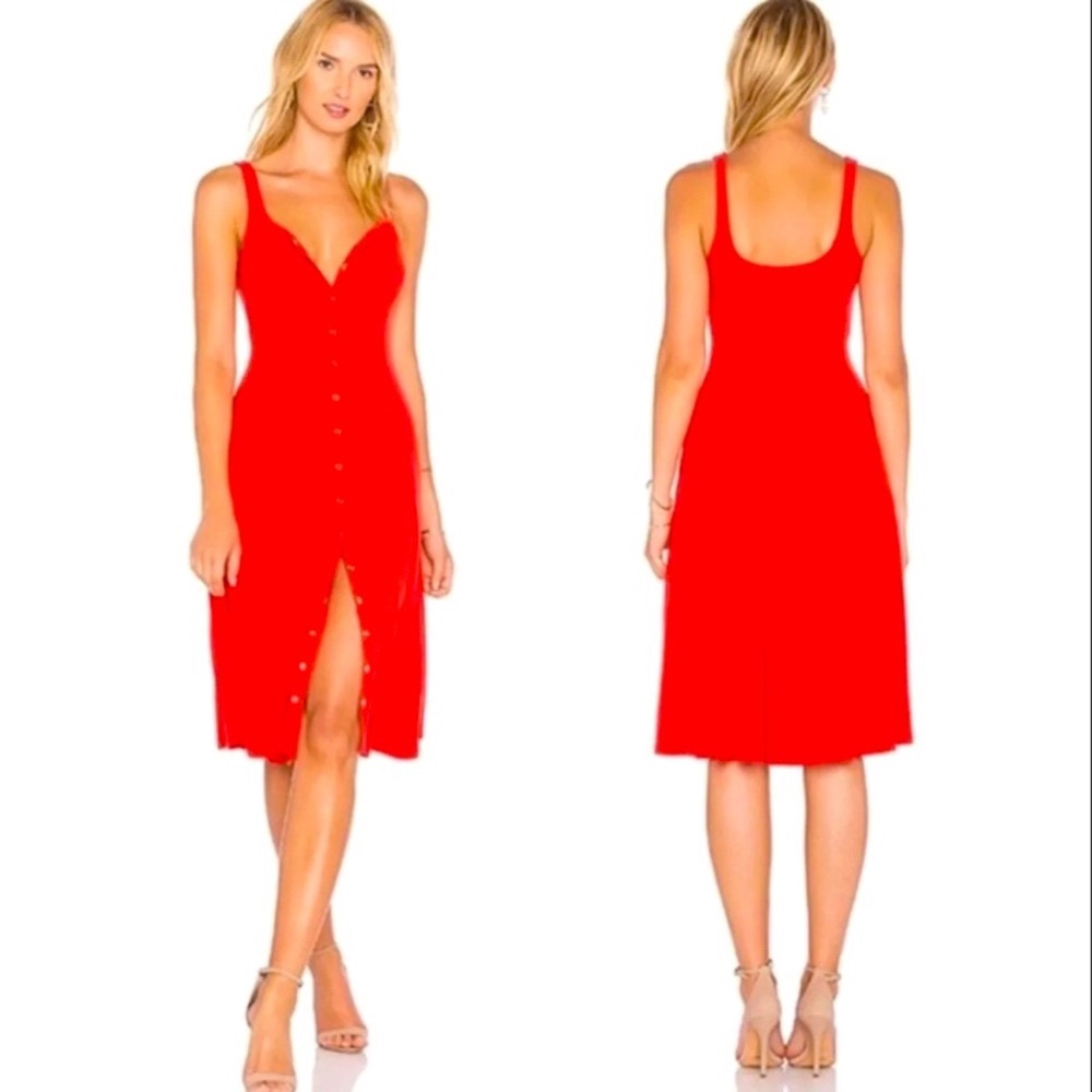 Privacy please beautiful cherry red dress